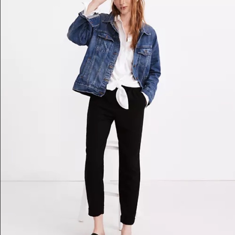 Madewell Cuffed Black ankle pant